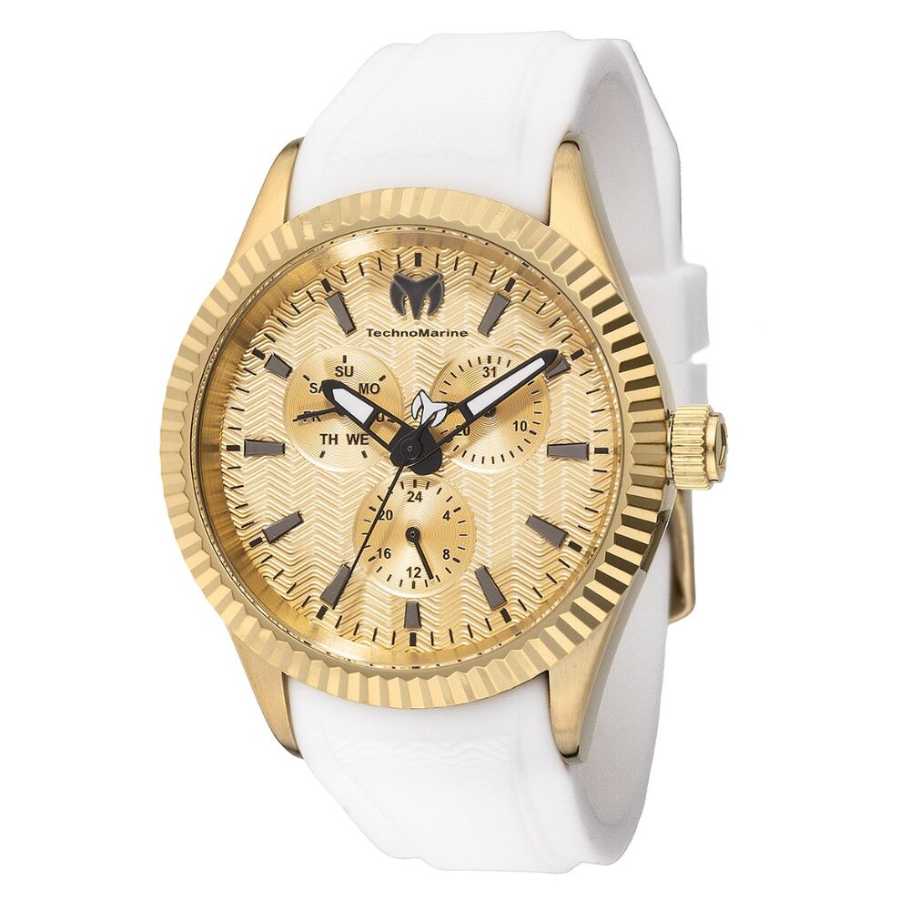 TechnoMarine Sea Dream Men's Watch - 42mm, White (TM-724002) in Case